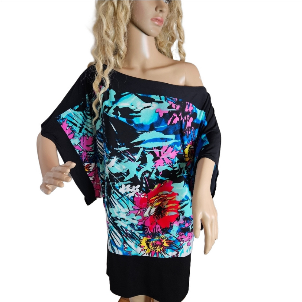 Cache | Vintage | Changing Silhouette Kimono-Sleeve Top/Tunic/Mini | M | Y2K